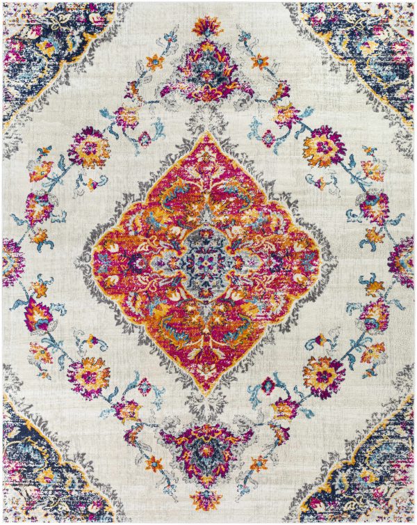 Wallsburg Magenta & Cream Area Rug - Clearance For Sale