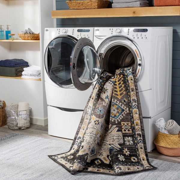 Cabacungan Black & Blue Washable Rug - Clearance Online - Image 4