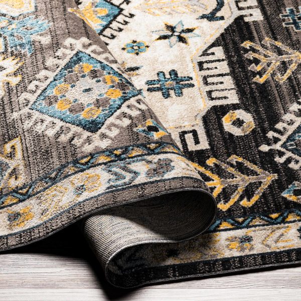 Cabacungan Black & Blue Washable Rug - Clearance Online - Image 2