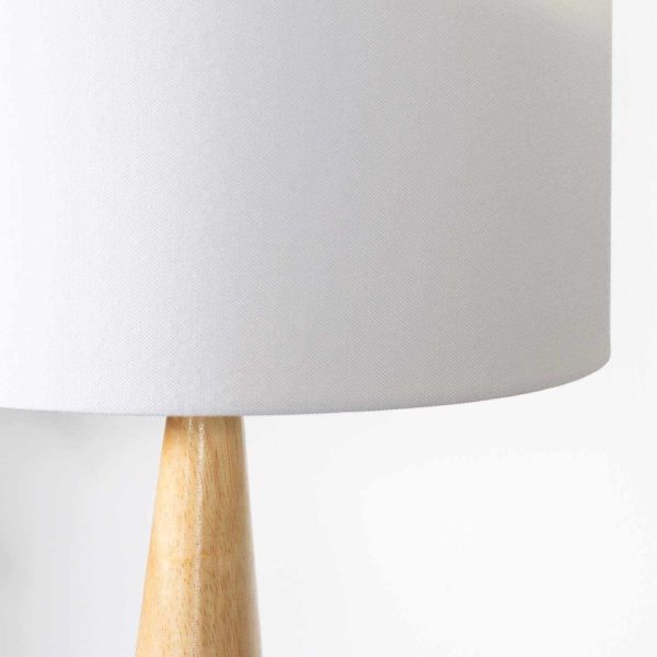 Baugo White Ceramic Table Lamp Hot on Sale - Image 4
