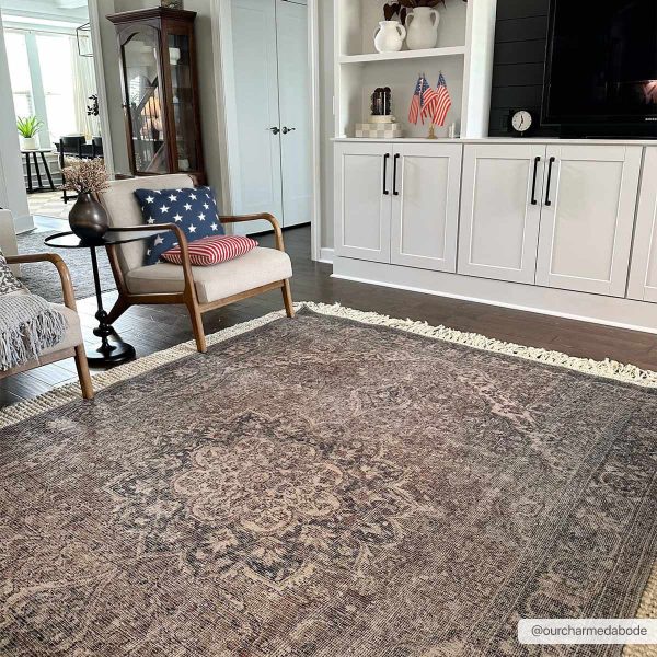Greenpoint Dusty Blue Washable Rug Online - Image 5