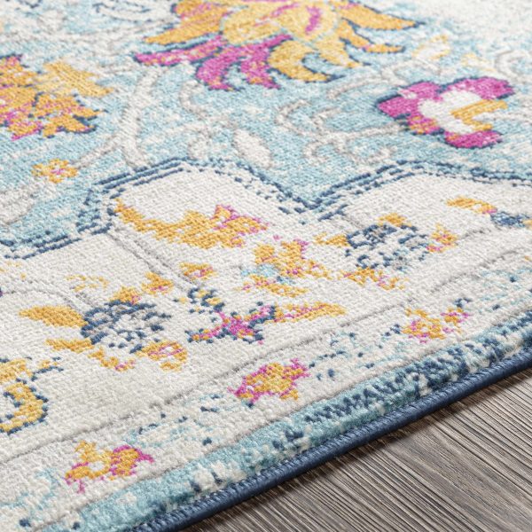 Zoar Blue Medallion Area Rug Online Sale - Image 4