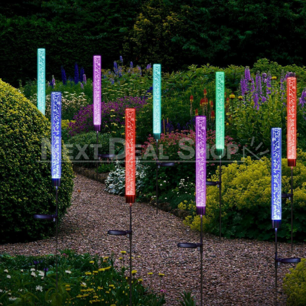Solar-Powered LED Color Changing Bubble Light Discount