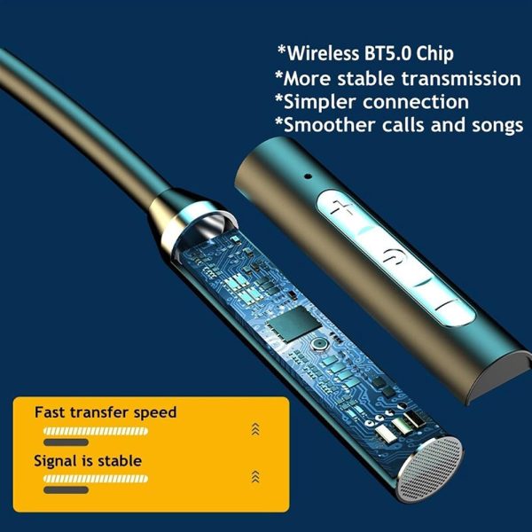 Wireless Bluetooth Neckband Headphone For Discount - Image 2