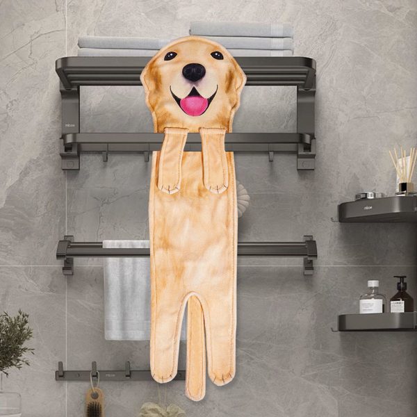 Adorable Puppy Hand Towel Online now - Image 4