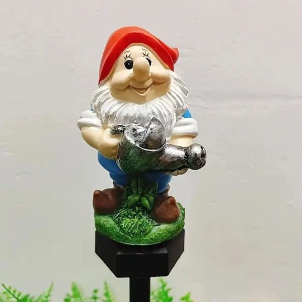 Solar Powered Garden Gnome Stake Light For Discount - Image 2