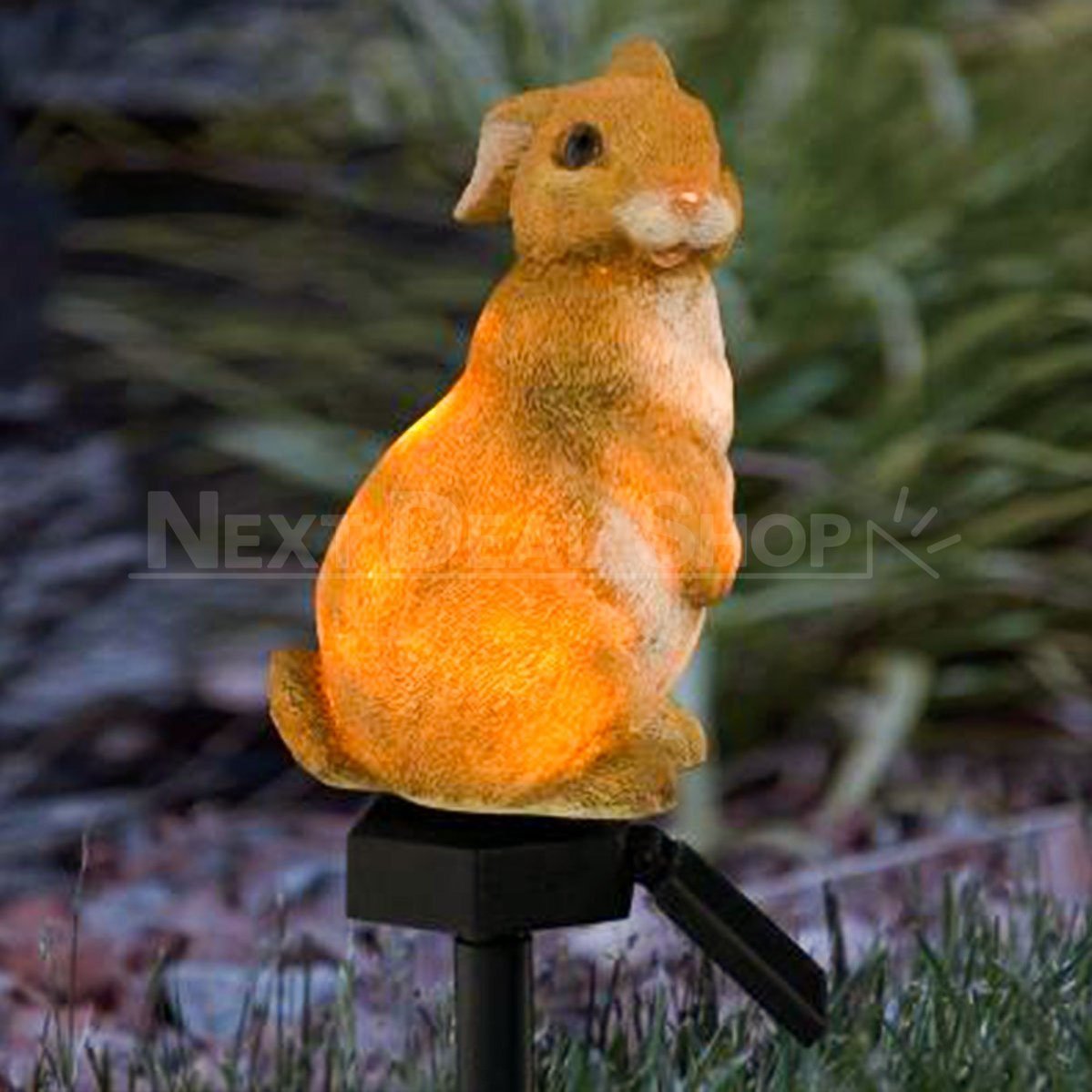 Solar-Powered Rabbit Garden Stake Light Fashion