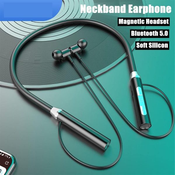 Wireless Bluetooth Neckband Headphone For Discount - Image 5