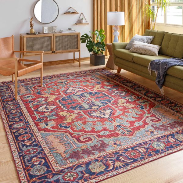 Dorcas Red Performance Rug Online Hot Sale