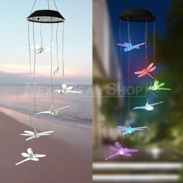 Solar-powered Dangling Dragonfly Light on Sale - Image 3
