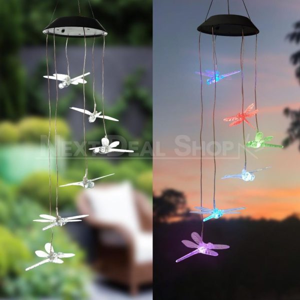 Solar-powered Dangling Dragonfly Light on Sale