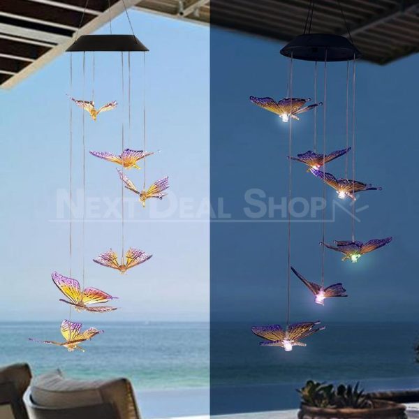 Solar-Powered Dangling Butterfly Lights Sale - Image 2