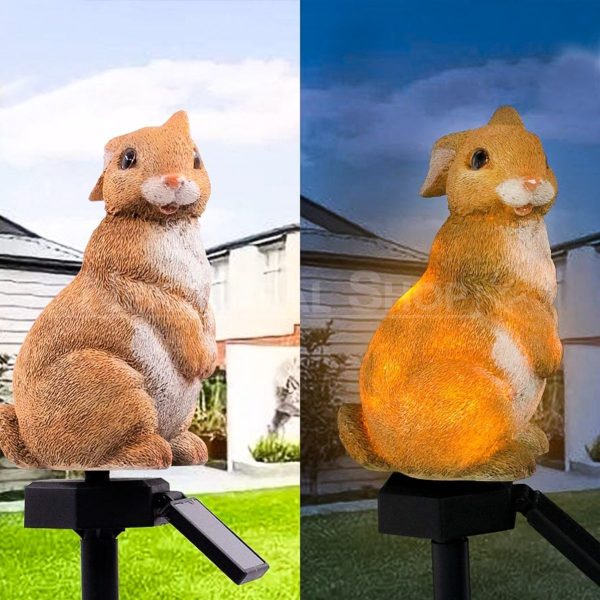 Solar-Powered Rabbit Garden Stake Light Fashion - Image 4
